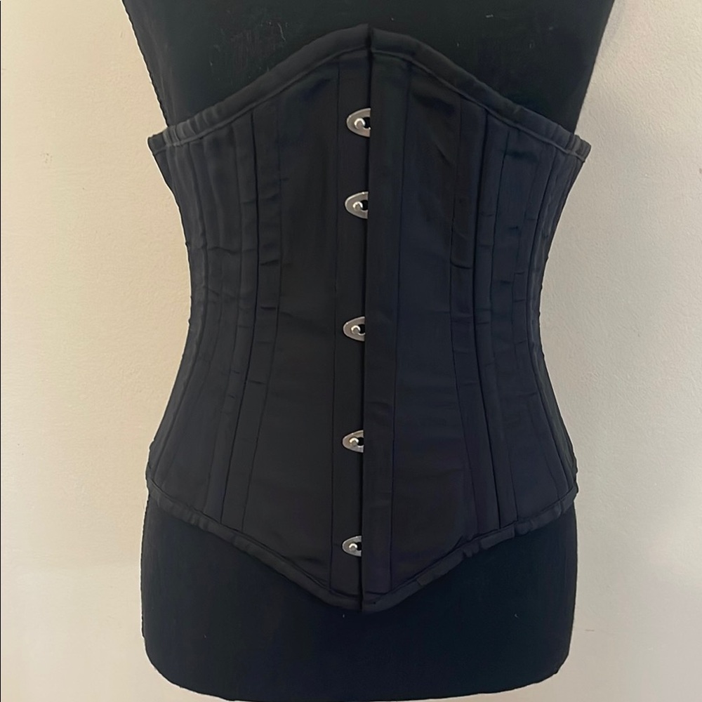 Playgirl TrueCorset 4 Layer Reinforced 26 Steel Boned Underbust Black Size 26”